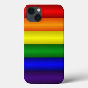 iPhone 13 Coque Arc-en-ciel rayé