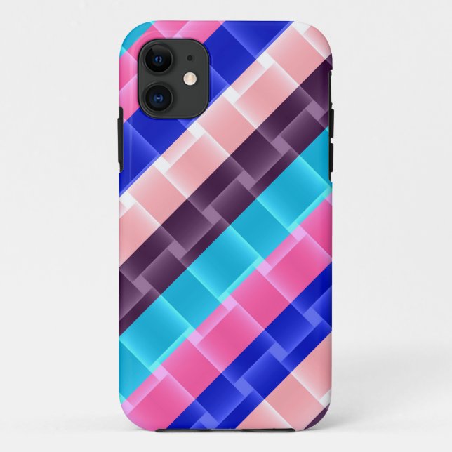 Coques Case-Mate iPhone Arc en ciel rayures design moderne (Dos)