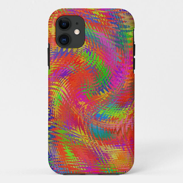 Coques Case-Mate iPhone Arc-en-ciel tissé (Dos)