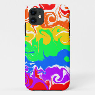 Case-Mate iPhone Case Arc-en-ciel torsade l'art Abstrait fluide