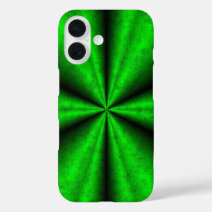 Coque Pour iPhone 16 Arc-en-ciel vert en cuir d'éléphant Optik