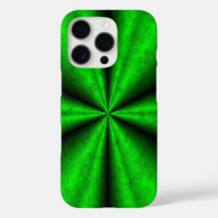 Coque iPhone 16 Pro Arc-en-ciel vert en cuir d'éléphant Optik