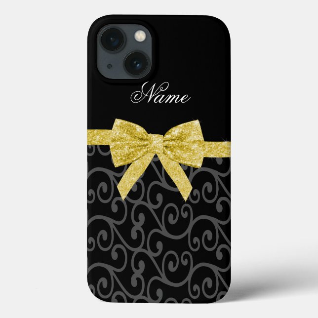Coques Case-Mate iPhone Arc noir nommé personnalisé de parties (Verso)