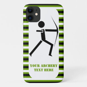 Case-Mate iPhone Case Archer avec son arc noir, rayures de tir à l'arc v