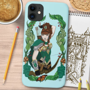 Case-Mate iPhone Case Archère Elfe de la Forêt Enchantée Verte Fantastiq