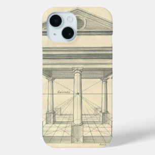 Coque Pour iPhone 15 Architecture Ancienne, Portique Romain avec Colonn