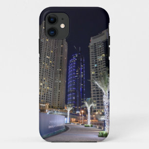 Coque iPhone 11 Architecture de Dubaï la nuit