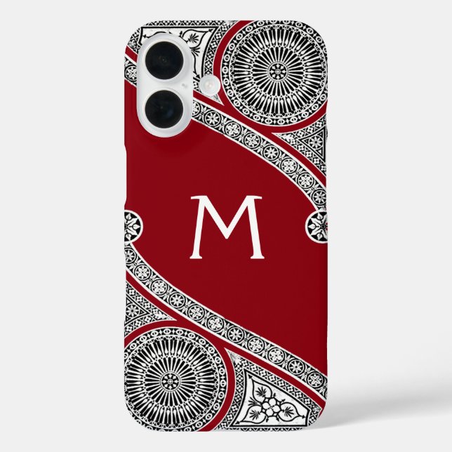 Coques Case-Mate iPhone ARCHITECTURE DE RENAISSANCE Monogramme de Bourgogn (Verso)