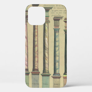 Coque iPhone 12 Architecture vintage, les 5 Ordres Architecturaux