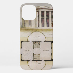 Case-Mate iPhone Case Architecture vintage, plan d'étage et villa grecqu