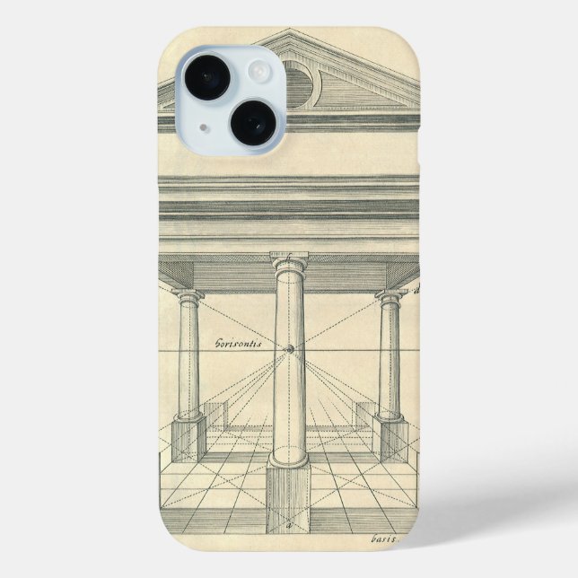 Coques Case-Mate iPhone Architecture vintage, portique romain avec colonne (Verso)