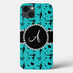 Coque Case-Mate iPhone Arcs de coeurs de gymnastique de turquoise de