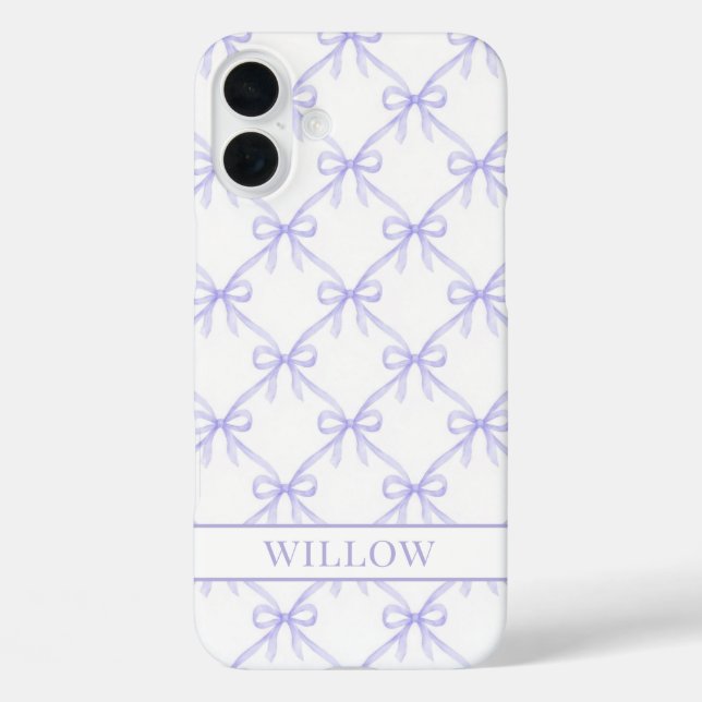 Coques Case-Mate iPhone Arcs de Coquette Violette Aquarelle (Verso)