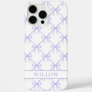 Coque iPhone 16 Pro Max Arcs de Watercolor Coquette Violet