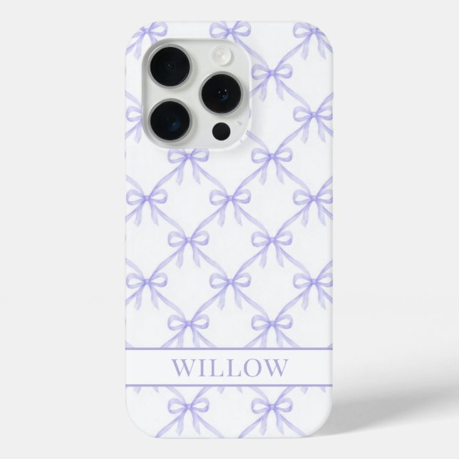 Coques Case-Mate iPhone Arcs de Watercolor Coquette Violet (Verso)