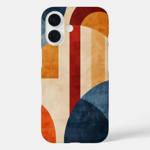 Coque Pour iPhone 16 Arcs géométriques rétro