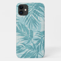 Areca Palms Hawaiian Tropical Vintage Aqua