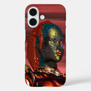 Coque Pour iPhone 16 ARES - CYBORG PORTRAIT Science-fiction