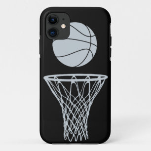 Coques Pour iPhone argent de silhouette de basket-ball de l'iPhone 5