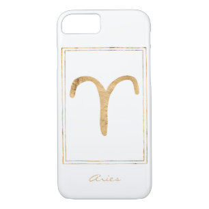 Case-Mate iPhone Case Aries a martelé or astrologie zodiac anniversaire