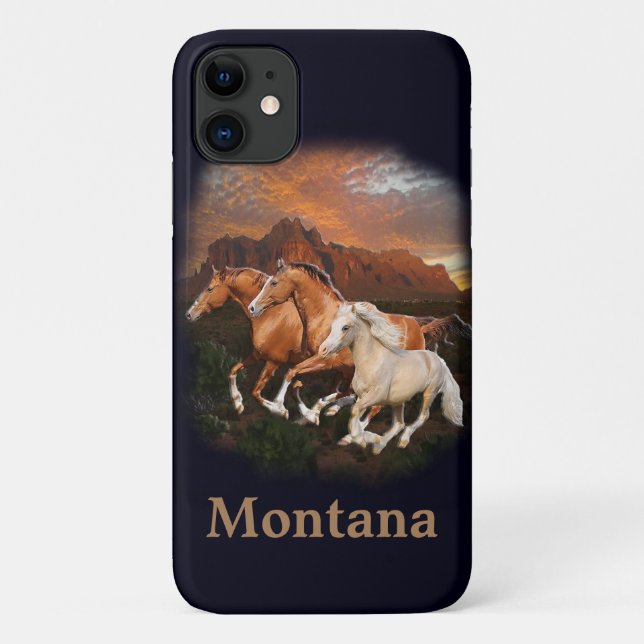 Coques Case-Mate iPhone Arizona Chevaux sauvages (Dos)