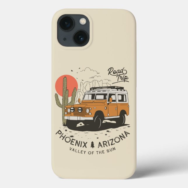 Coques Case-Mate iPhone Arizona Desert Sunset Road Trip Cactus Phoenix (Verso)