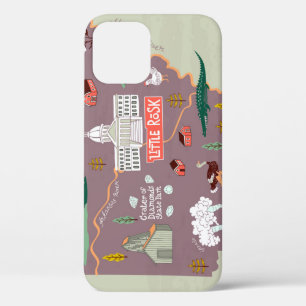 Case-Mate iPhone Case Arkansas Illustré : Carte de voyage USA