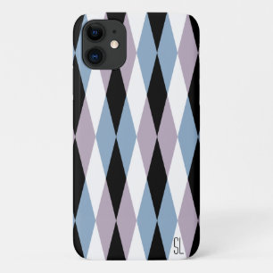 Case-Mate iPhone Case Arlequin Diamond Motif - Bleu et Dusty Lilac