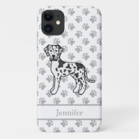 Arlequin Grand Danois Chien de Dessin Animé Mignon