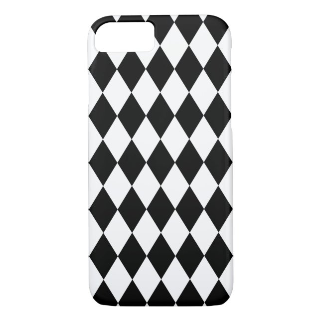 Coques Case-Mate iPhone Arlequin noir et blanc (Dos)