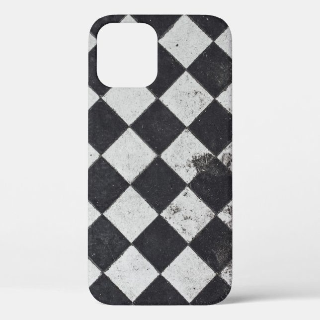 Coques Case-Mate iPhone Arlequin noir et blanc (Verso)