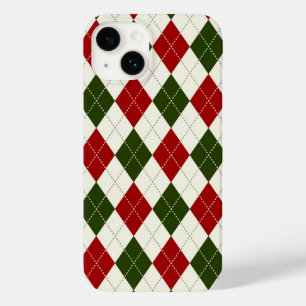 Coque Case-Mate iPhone Arlequin Vintage de Noël Plaid Dossier téléphoni