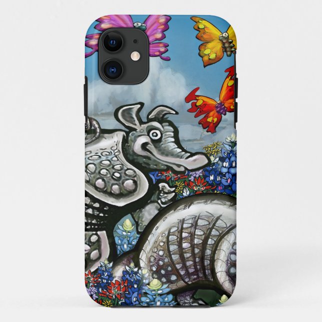 Coques Case-Mate iPhone Armadillos Bluebonnets Papillons Fleurs sauvages (Dos)