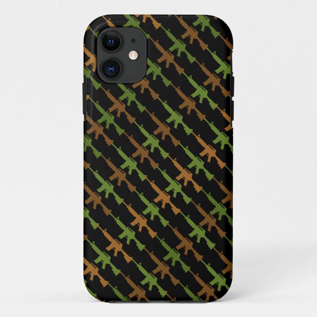 Coques Case-Mate iPhone Arme de style militaire Camouflage GI Fusil Cool N (Dos)