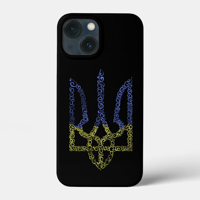 Coques Case-Mate iPhone Armoiries de l'Ukraine trident motif de la spirale (Verso)