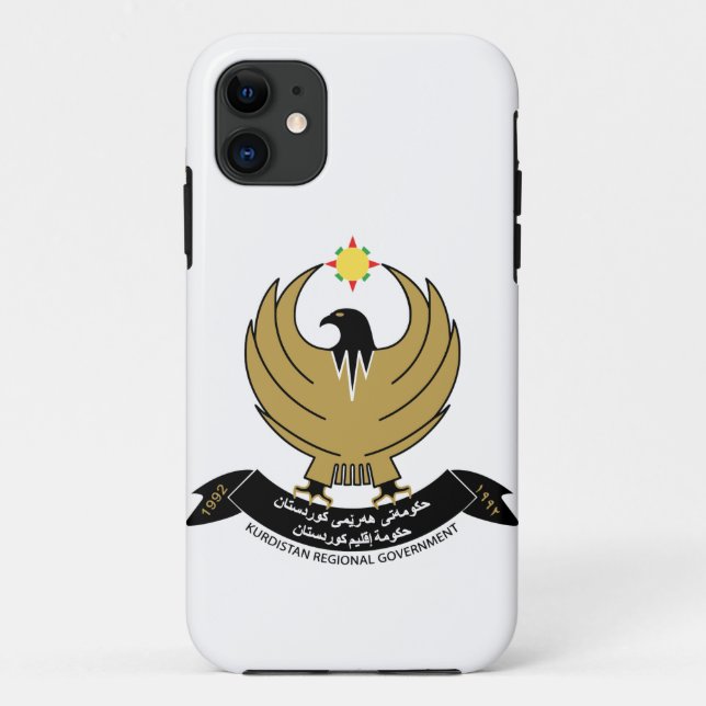 Coques Case-Mate iPhone Armoiries du Kurdistan (Dos)