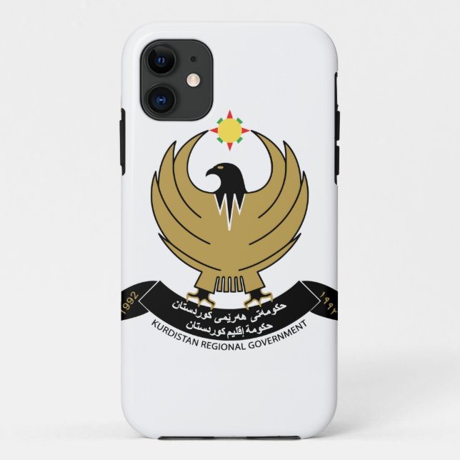 Coques Case-Mate iPhone Armoiries du Kurdistan (Dos)