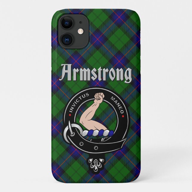 Coques Case-Mate iPhone Armstrong Clan Badge & Tartan Téléphone Case (Dos)