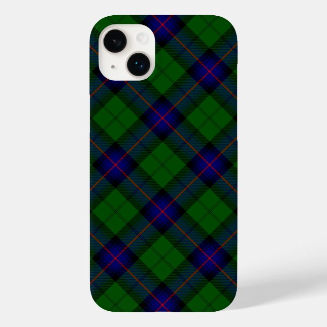 Coques Case-Mate iPhone Armstrong tartan bleu et vert plaid (Verso)