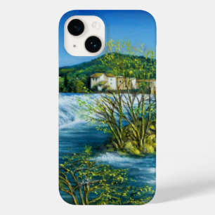 Coque Pour iPhone 14 ARNO RIVER À ROVEZZANO Florence Paysage toscan