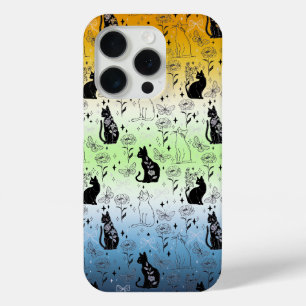 Coque Case-Mate iPhone AroAce Agender Pride Chat noir - Mystical Witchy