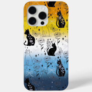Coque Case-Mate iPhone AroAce Agender Pride Chat noir - Mystical Witchy