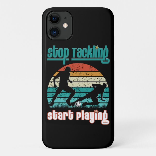 Coques Case-Mate iPhone Arrêter de traiter Commencer à jouer (Dos)