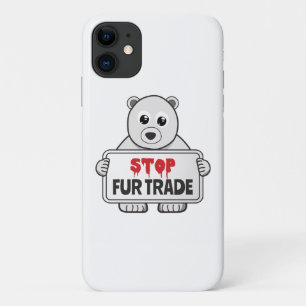 Case-Mate iPhone Case Arrêter le commerce de fourrures Sad Ours Polaire