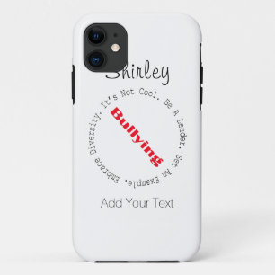 Coque iPhone 11 Arrêter les brimades en avant-plan par Shirley Tay