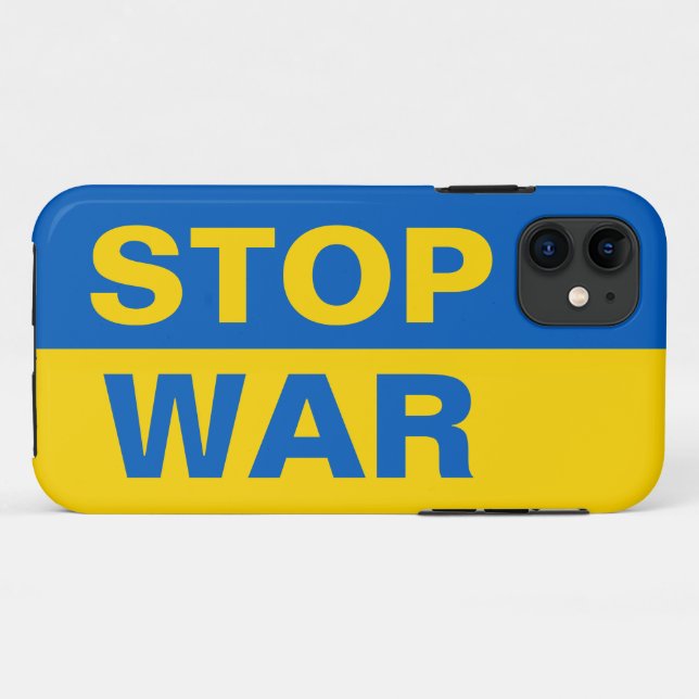 Coques Case-Mate iPhone Arrêtez la guerre Ukraine ukrainienne (Dos (Horizontal))