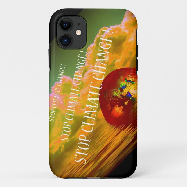 COQUES Case-Mate iPhone ARRÊTEZ LE CHANGEMENT CLIMATIQUE ! (Dos)