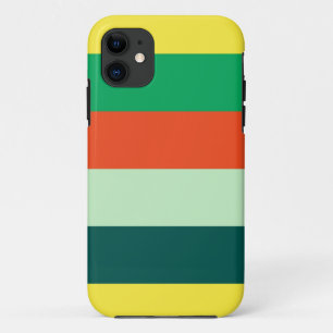 Coque Case-Mate Pour iPhone Arrière - plan à bandes (jaune, orange, vert, bl