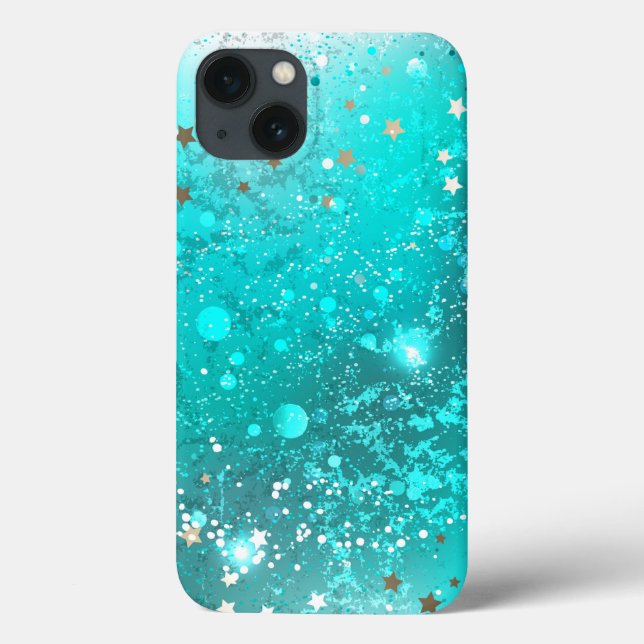 Coques Case-Mate iPhone Arrière - plan à huile Turquoise de la menthe (Verso)
