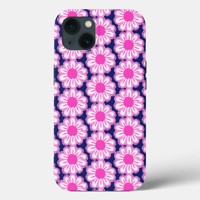 Coques Case-Mate iPhone Arrière - plan à motif floral mignon (Verso)